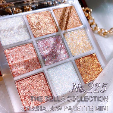 CELEFIT The Bella collection eyeshadow paletteのクチコミ「♡
輝きが美しすぎる！！✨
オールグリッターの夢のようなパレットが新発売❤️
・
【CELEF.....」（3枚目）