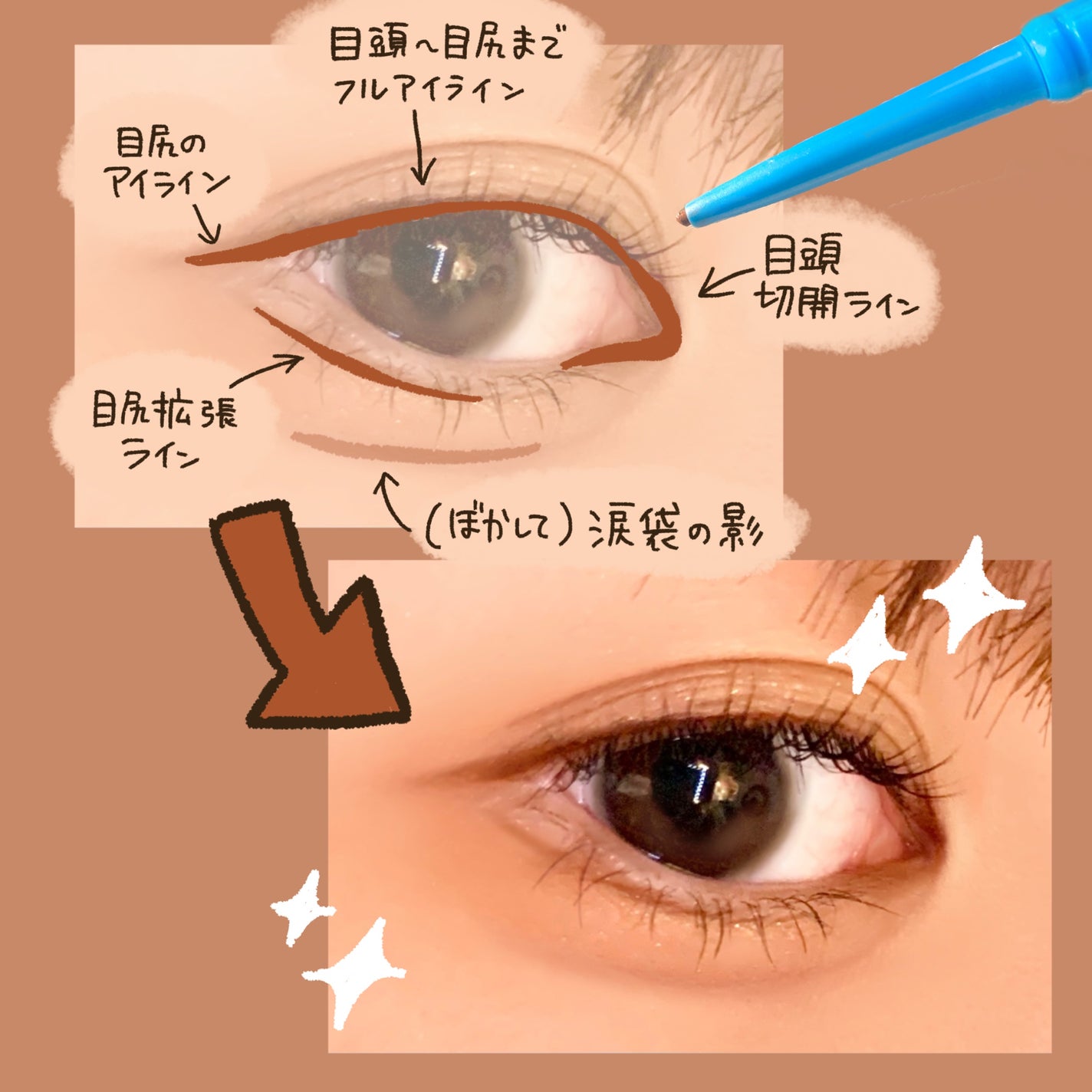 「密着アイライナー」極細クリームペンシル/デジャヴュ/ペンシルアイライナーを使ったクチコミ(4枚目)