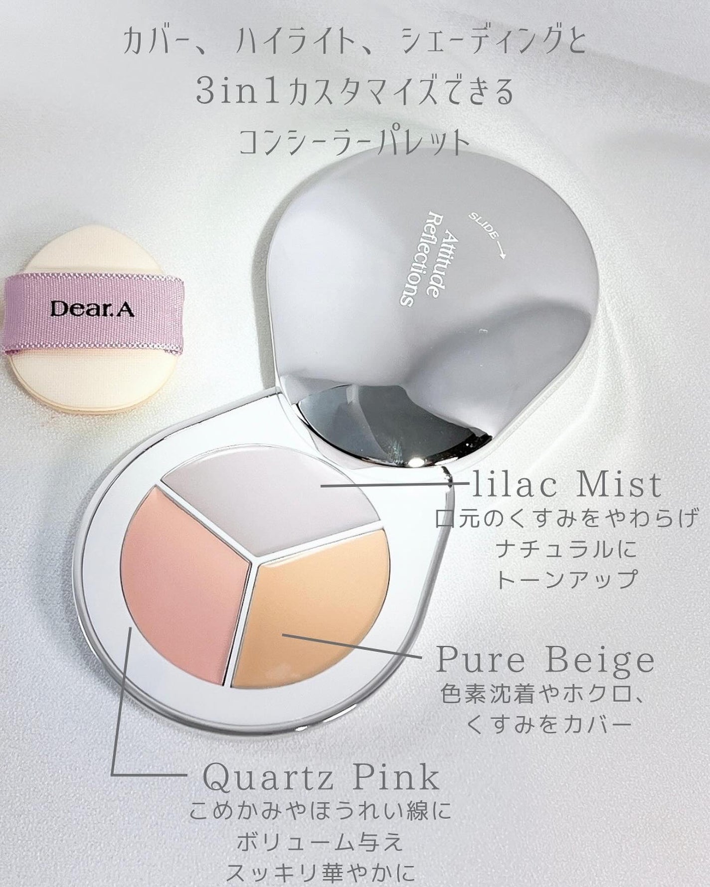 パーフェクトカバー コンシーラーパレット/Dear.A/パレットコンシーラーを使ったクチコミ(2枚目)