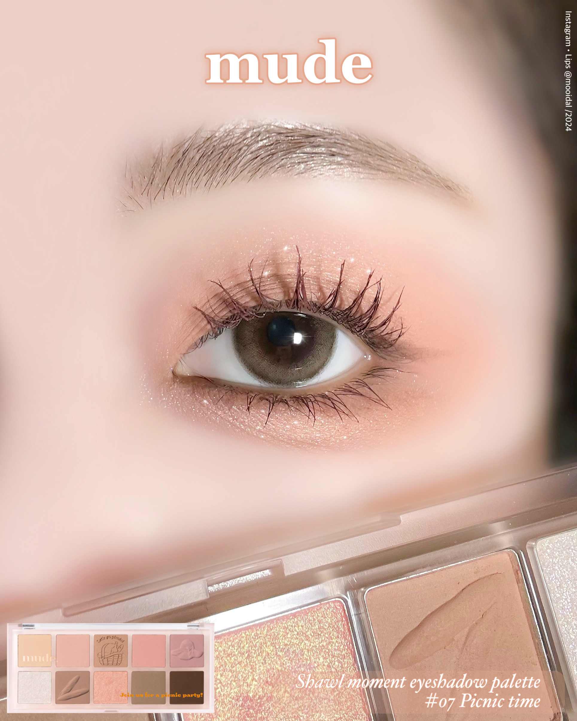 MDショールモーメント アイシャドウパレット/mude./アイシャドウパレットを使ったクチコミ（1枚目）