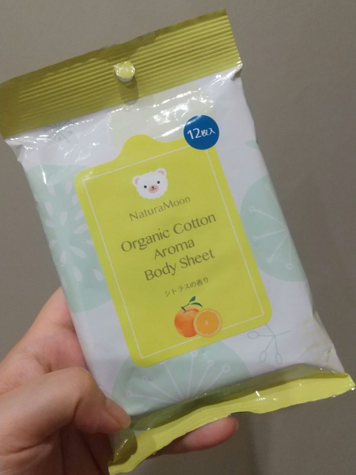オーガニックコットンアロマ ボディシート/Natura Moon/ボディシートを使ったクチコミ（1枚目）