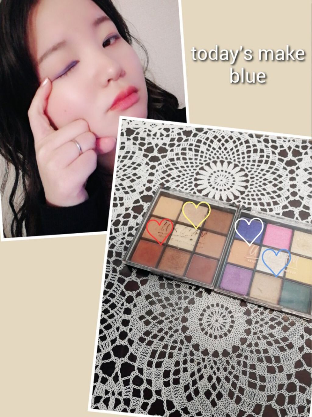 UR GLAM　BLOOMING EYE COLOR PALETTE/U R GLAM/アイシャドウパレットを使ったクチコミ（2枚目）