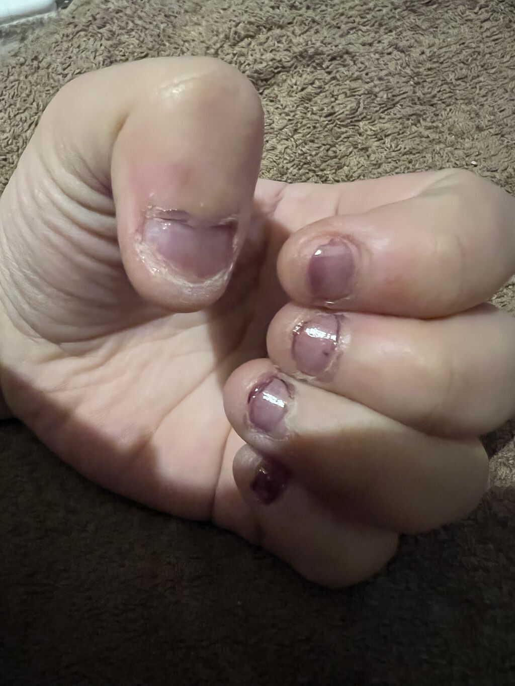 ムードペブルネイル 08 PURPLE MOOD（パープルムード）/rom&nd/マニキュアを使ったクチコミ（3枚目）