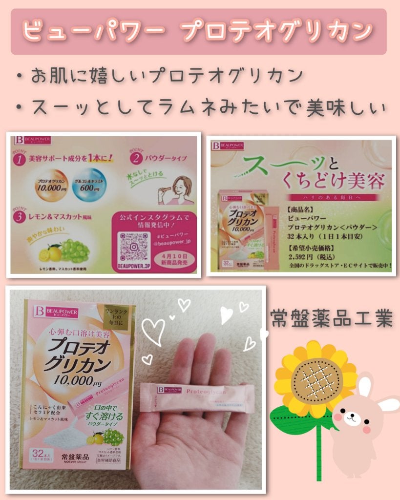 プロテオグリカン<パウダー>/ビューパワー/美容サプリメントを使ったクチコミ(1枚目)