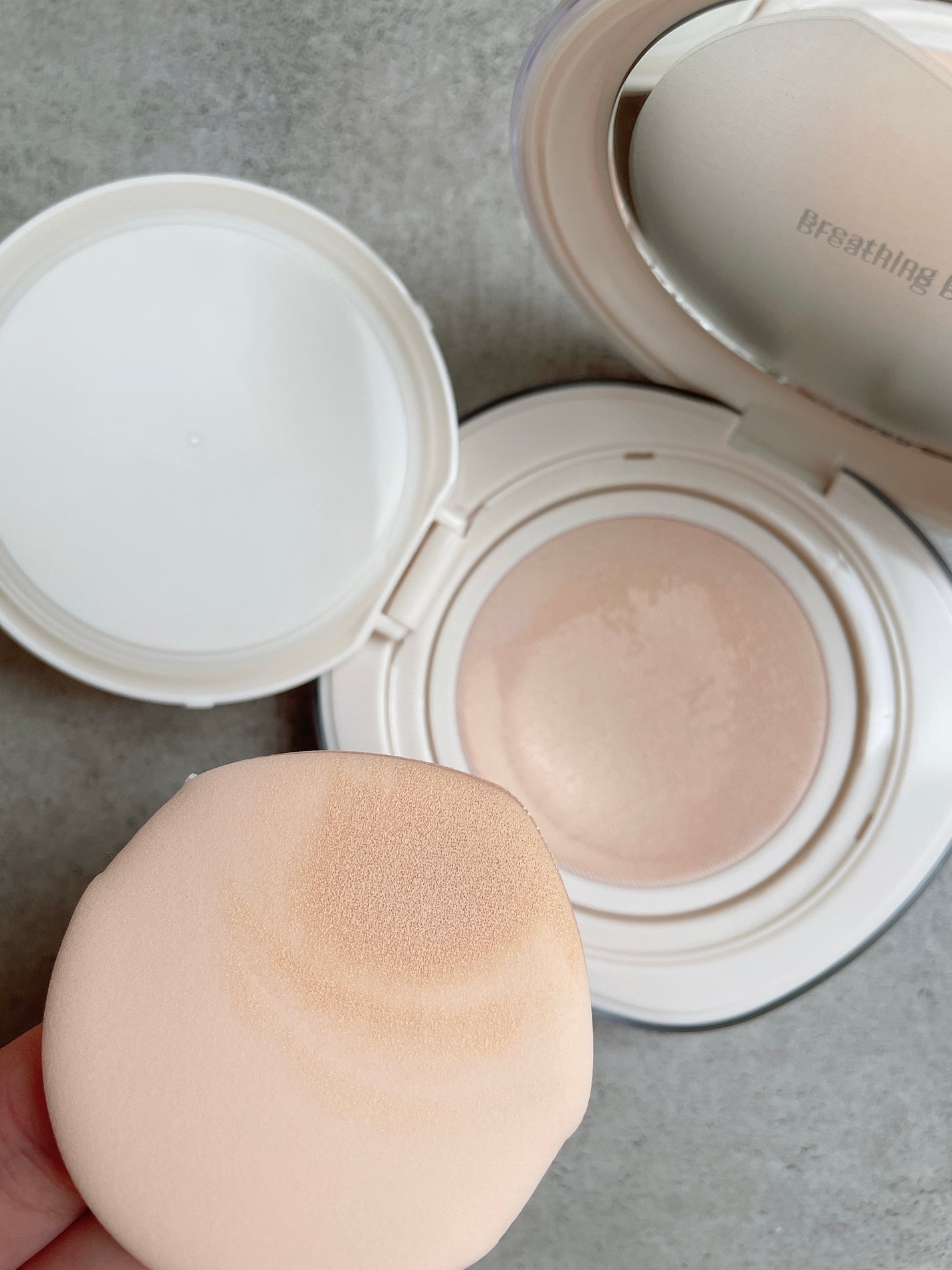 ブリージンググロークッション/Healus/クッションファンデーションを使ったクチコミ(7枚目)