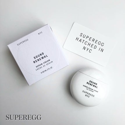 サウンド リニューアル セラムクリーム/SUPEREGG /フェイスクリームを使ったクチコミ(1枚目)