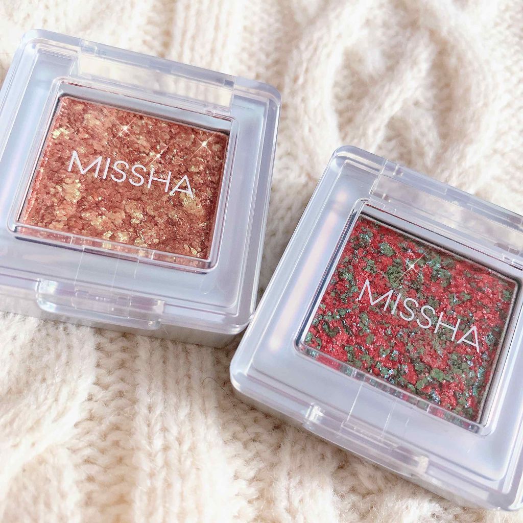 グリッタープリズム シャドウ/MISSHA/グリッターを使ったクチコミ(4枚目)
