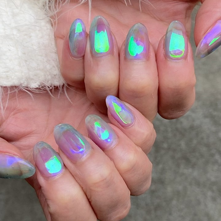 #リアンジェネイル,#柏ネイル,#ネイル,#うるうるネイル,#氷ネイル,#トレンドネイル,#つやつやネイルのネイルデザイン