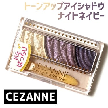 トーンアップアイシャドウ 05 ナイトネイビー/CEZANNE/パウダーアイシャドウを使ったクチコミ（1枚目）