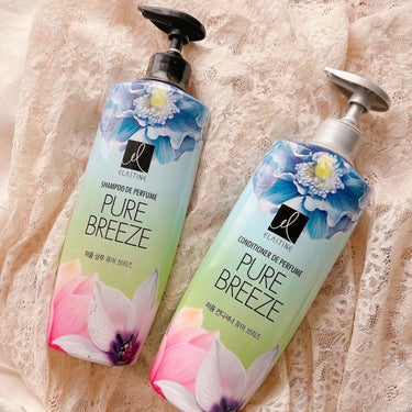 Elastine(韓国) Perfume PURE BREEZE シャンプー／コンディショナーのクチコミ「エラスティン
パヒュームシャンプー&コンディショナー
ピュアブリーズ

香水のような香りのシャ.....」（1枚目）