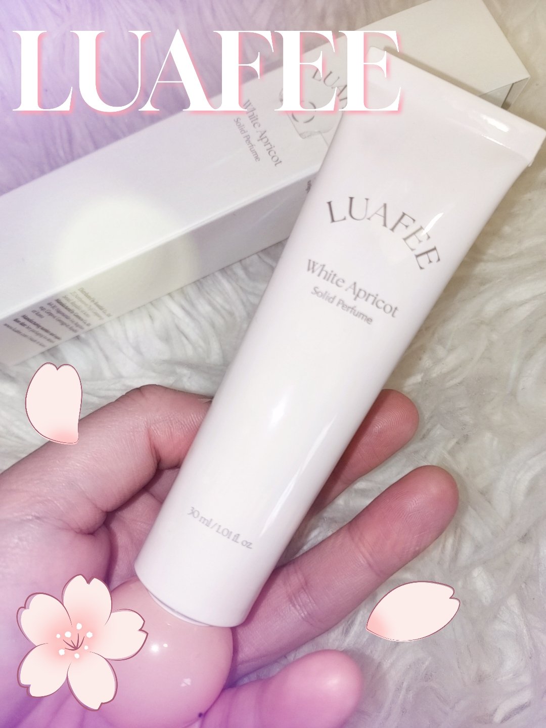 ソリッド パフューム ホワイトアプリコット/LUAFEE/練り香水を使ったクチコミ（1枚目）