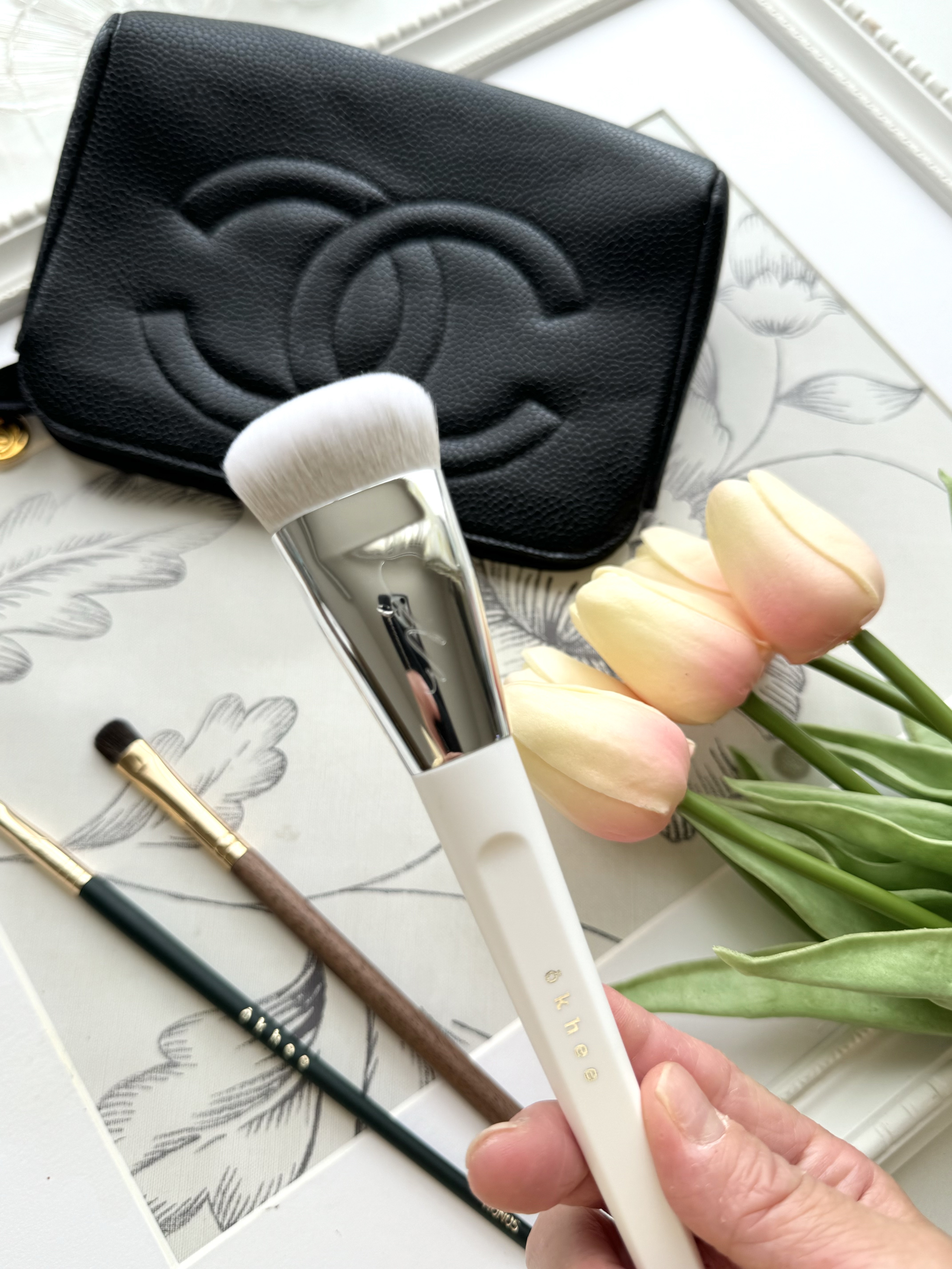 okhee 白玉ファンデーションブラシ/SOOA DOR/メイクブラシを使ったクチコミ（2枚目）