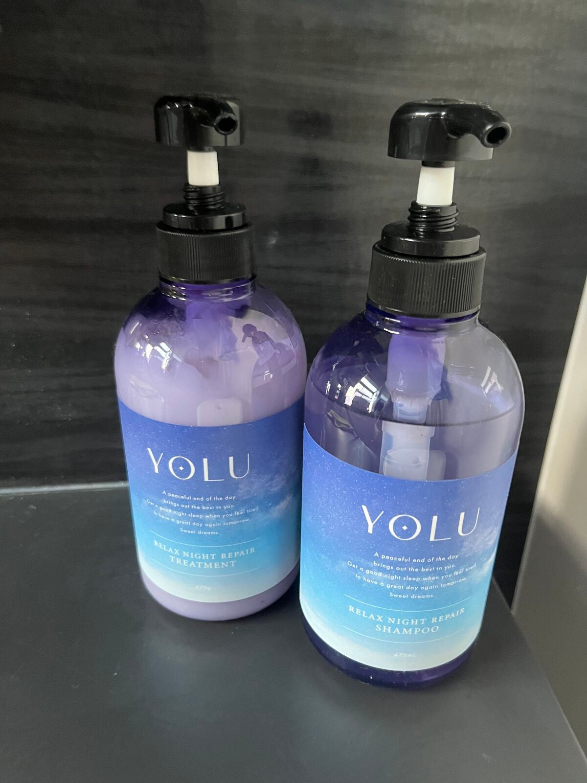 リラックスナイトリペア シャンプー/トリートメント/YOLU/市販シャンプーを使ったクチコミ(1枚目)