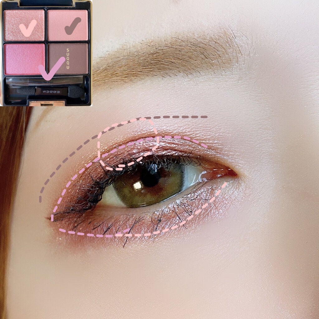 デザイニング カラー アイズ/SUQQU/アイシャドウパレットを使ったクチコミ(3枚目)