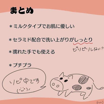 メイク落としミルク/カウブランド無添加/ミルククレンジングを使ったクチコミ(2枚目)