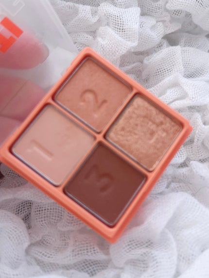 マルチキューブ 002 ハローピーチ/i’m meme/アイシャドウパレットを使ったクチコミ(2枚目)