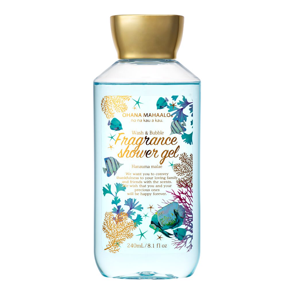 OHANA MAHAALO オハナ・マハロ  フレグランスシャワージェル　ハナウマ マラエ
