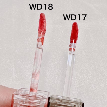 ザ ウォータリーデューティント WD18 バレエピンク/MERZY/リップティントを使ったクチコミ(2枚目)