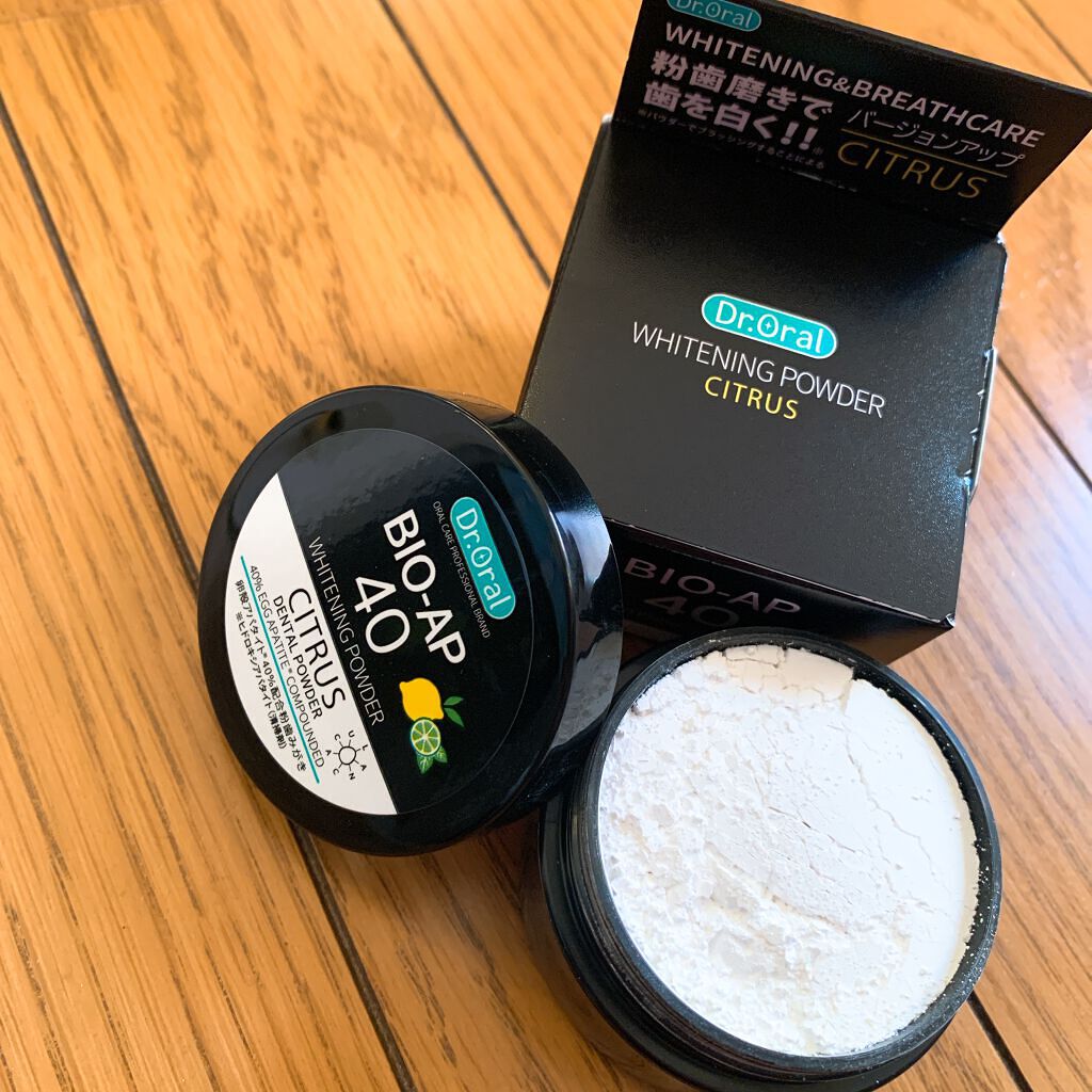 ホワイトニングパウダー シトラスL(レモン&ライム)/Dr.Oral/歯磨き粉を使ったクチコミ（1枚目）