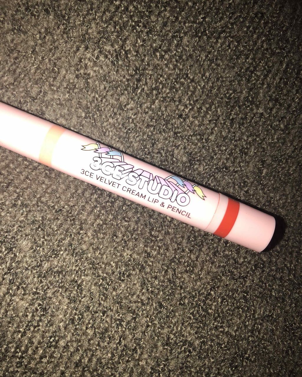 VELVET CREAM LIP & PENCIL/3CE/口紅を使ったクチコミ(1枚目)