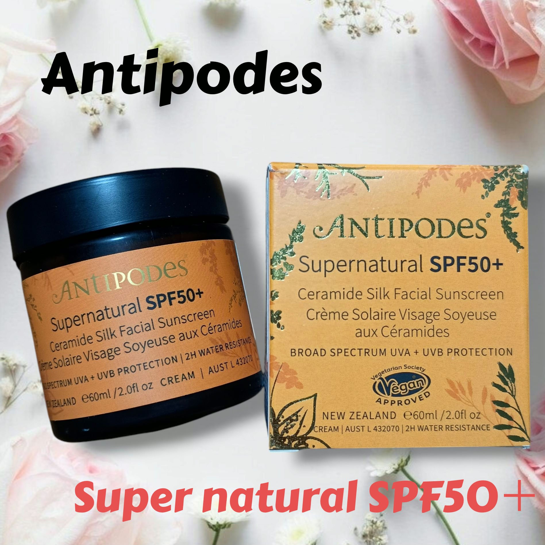 アンティポディース スーパーナチュラル SPF50＋ フェイシャル サンスクリーン/Antipodes/日焼け止めクリームを使ったクチコミ（1枚目）