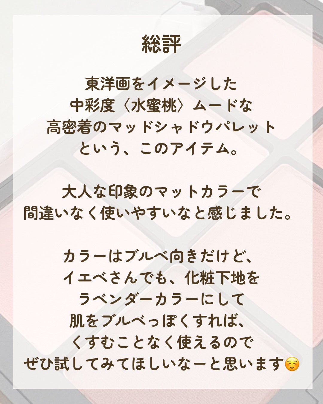 ブラーフィニシュシャドウパレット/Dinto/アイシャドウパレットを使ったクチコミ(6枚目)