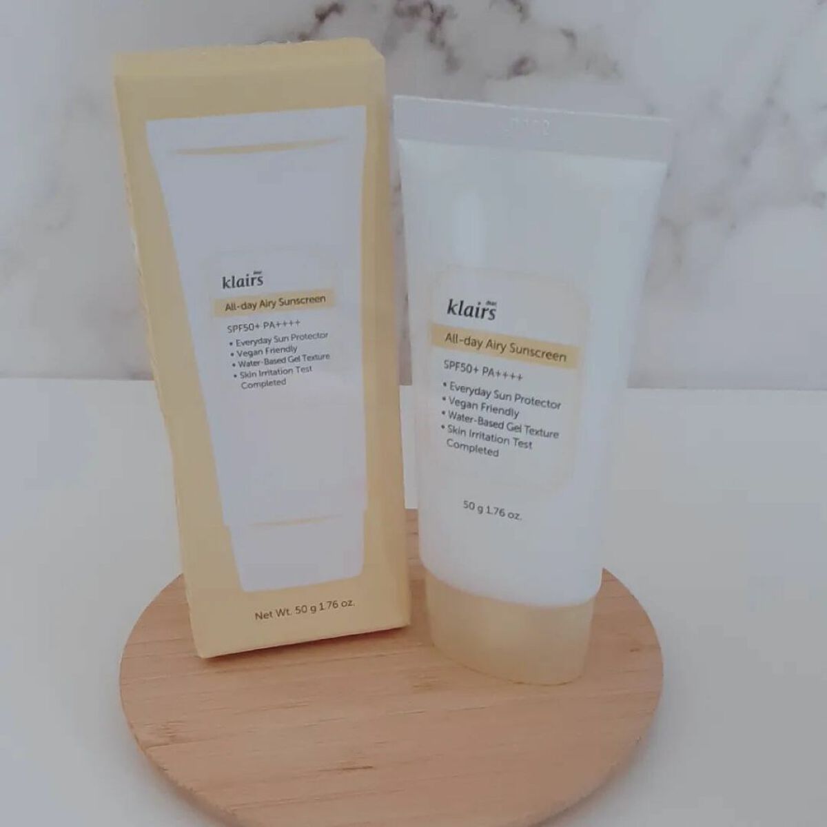 All-day エアリーサンスクリーン50g/Klairs/日焼け止めクリームを使ったクチコミ(2枚目)