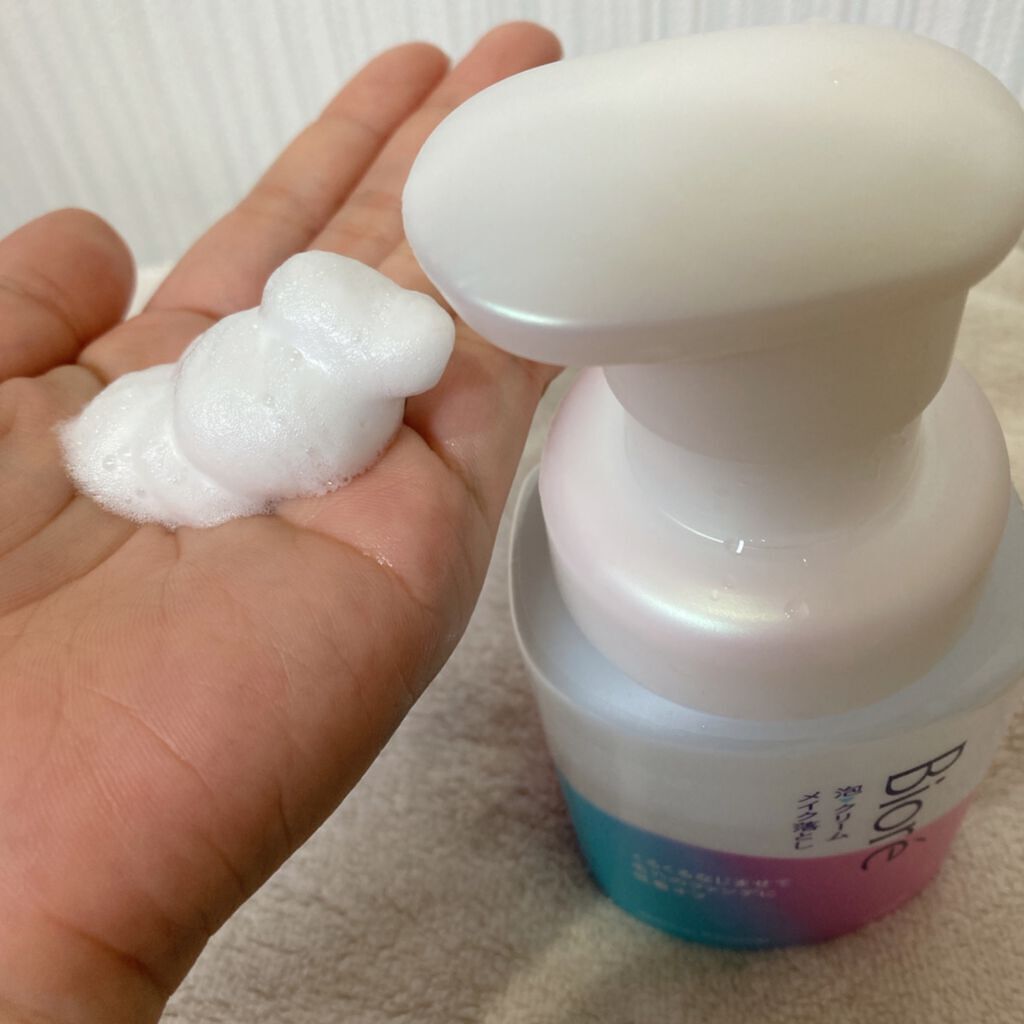 泡クリームメイク落とし/ビオレ/クレンジングクリームを使ったクチコミ（3枚目）