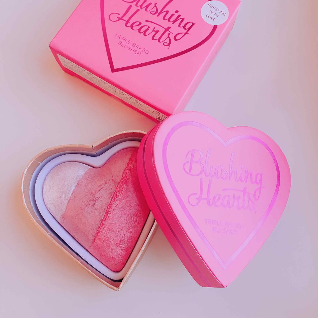 ブラッシング ハート/MAKEUP REVOLUTION/パウダーチークを使ったクチコミ（1枚目）