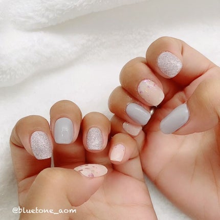 セミキュアジェルネイル(ハンド)/ohora/ネイルシールを使ったクチコミ(1枚目)