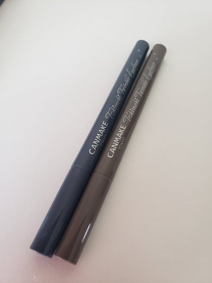 トキメキトゥインクルアイライナー 02 スターリーデュー/キャンメイク/リキッドアイライナーを使ったクチコミ(2枚目)