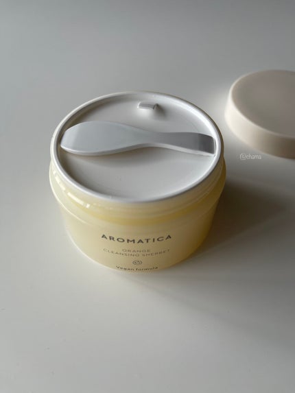 オレンジクレンジングシャーベット/AROMATICA/クレンジングバームを使ったクチコミ(5枚目)