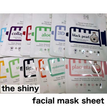 韓国マスクパック
『the shiny facial mask』の
レビューです_✍

【特徴】
炭が練りこまれた真っ黒なシート。
炭の吸着効果と抗菌作用で
毛穴の汚れを落として肌ケアも
してくれるそう