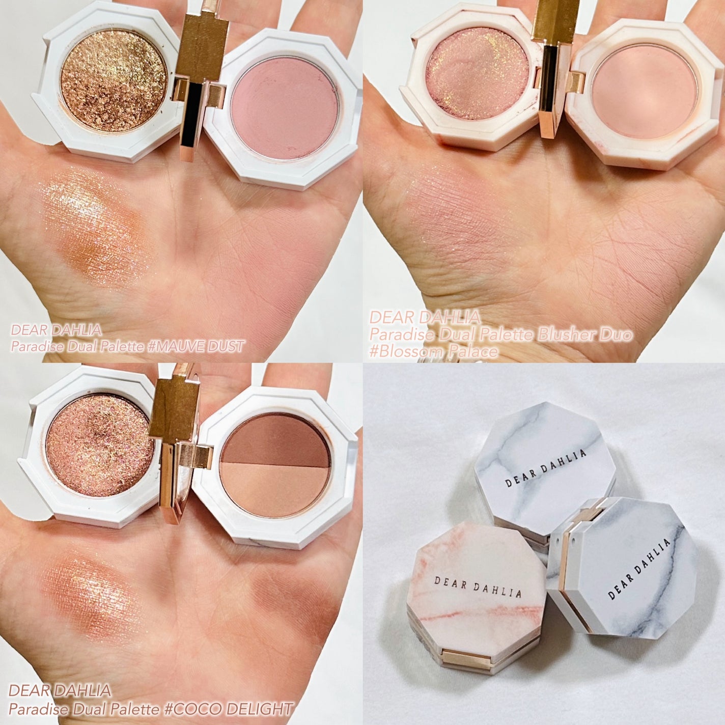 ブルーミング エディション パラダイス デュアル パレット ブラッシャー デュオ/DEAR DAHLIA/単色アイシャドウを使ったクチコミ(6枚目)