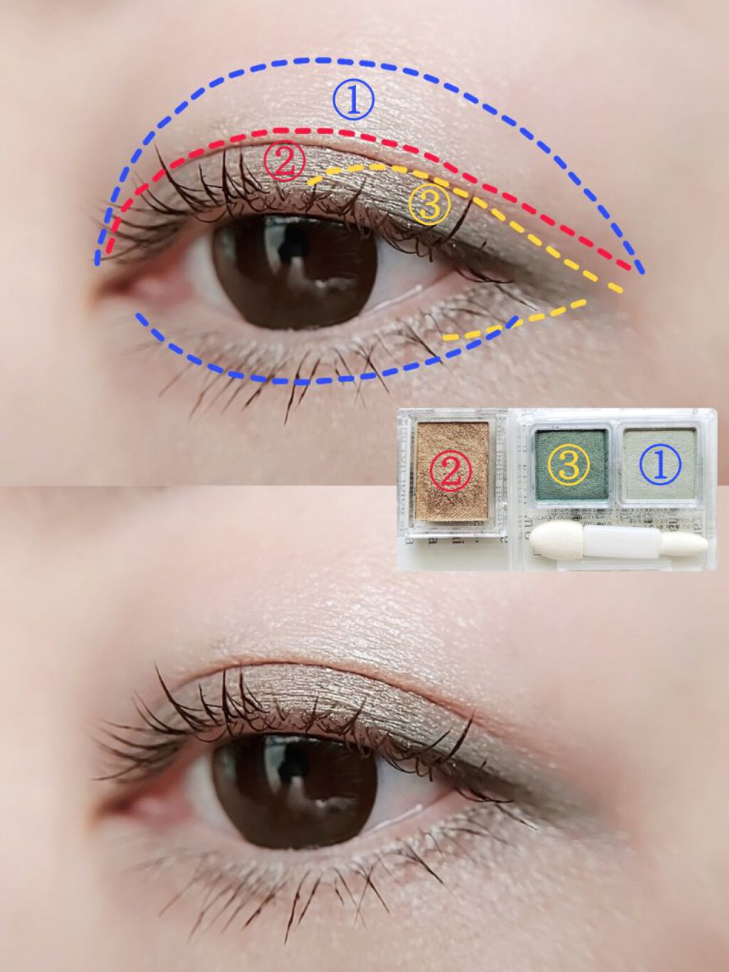 シャドーカスタマイズ/MAJOLICA MAJORCA/単色アイシャドウを使ったクチコミ（2枚目）