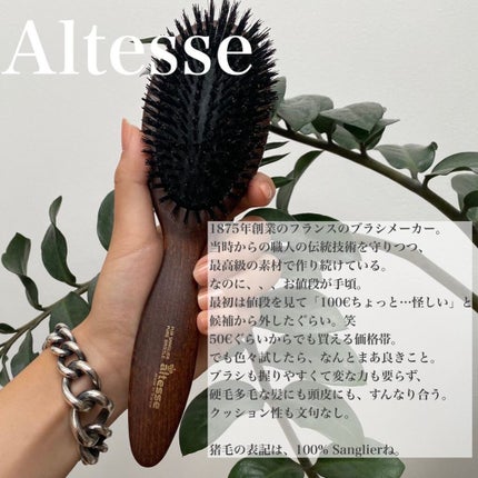 Brosse à cheveux pneumatique, 100% sanglier - Grand modèle/Altesse/ヘアブラシを使ったクチコミ(5枚目)