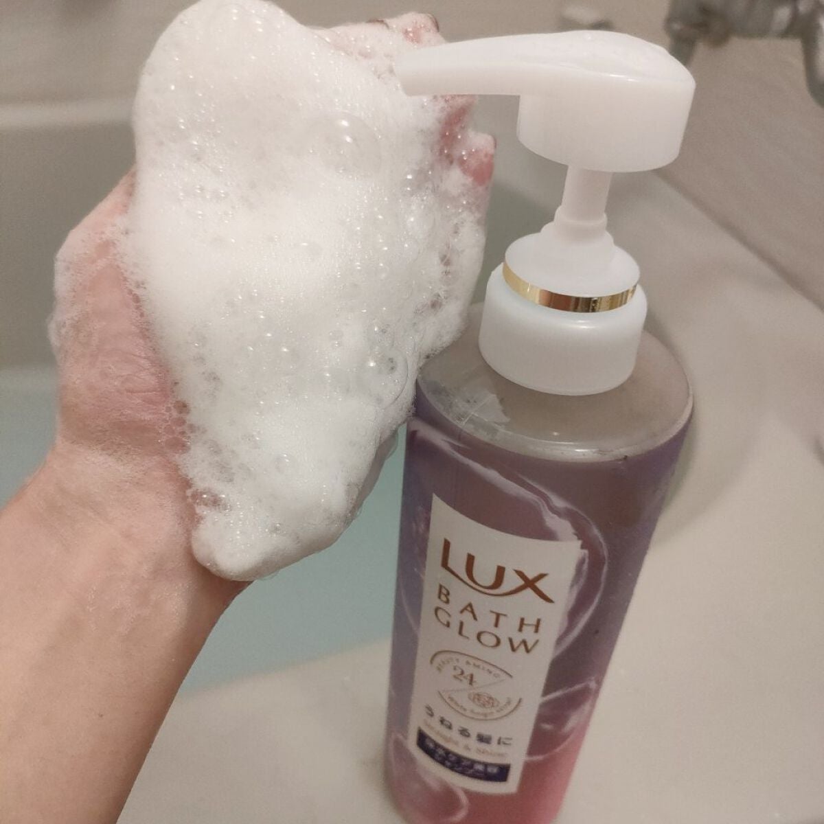 バスグロウ ストレート&シャイン シャンプー/トリートメント/LUX/市販シャンプーを使ったクチコミ(3枚目)