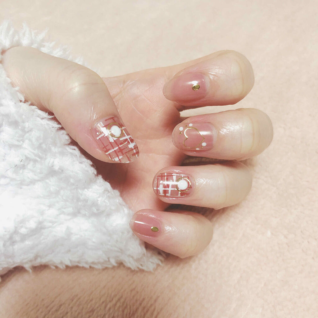 ネイルシール/Qoo10/ネイルシールを使ったクチコミ（1枚目）