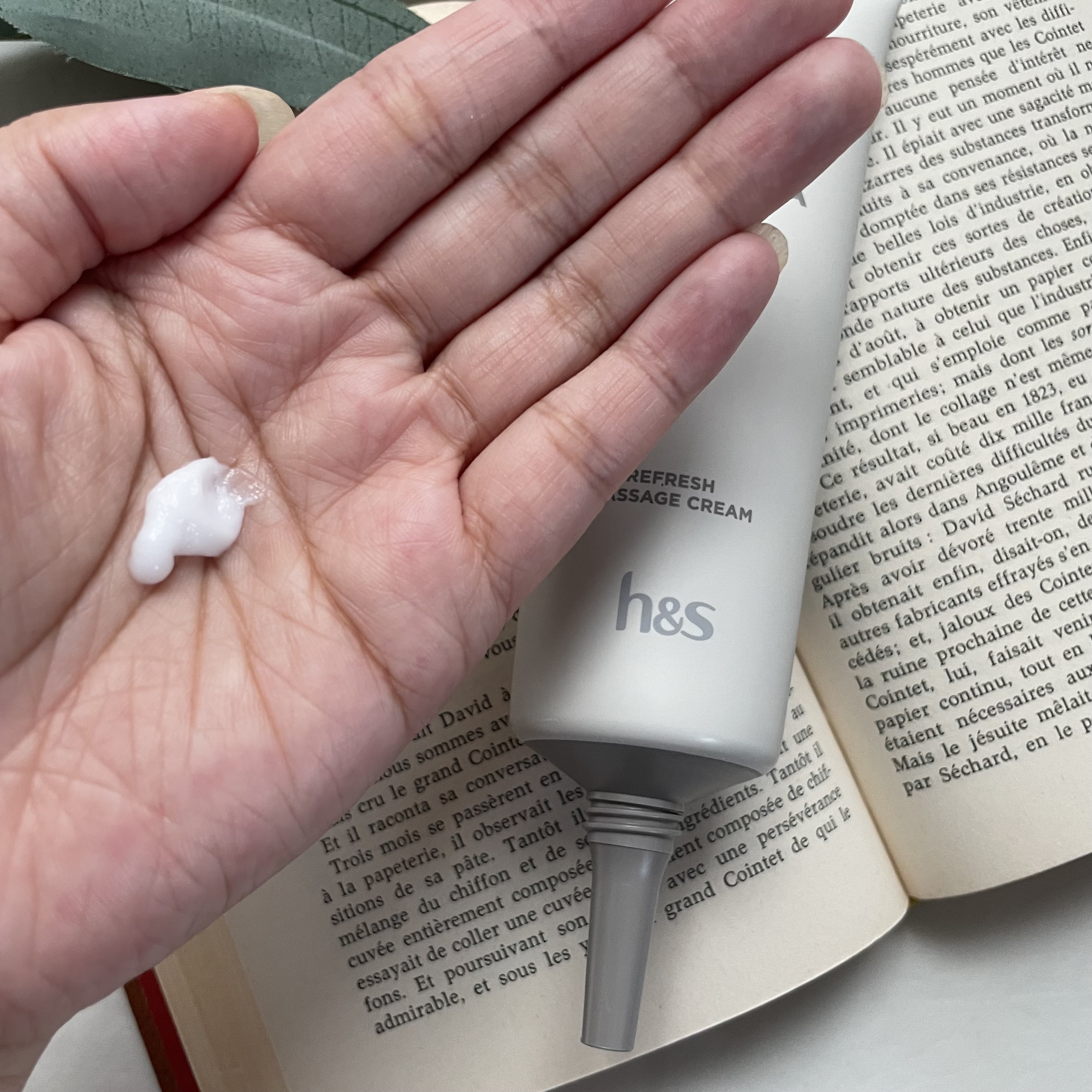 リフレッシュ マッサージクリーム/h&s/洗い流すヘアトリートメントを使ったクチコミ（3枚目）