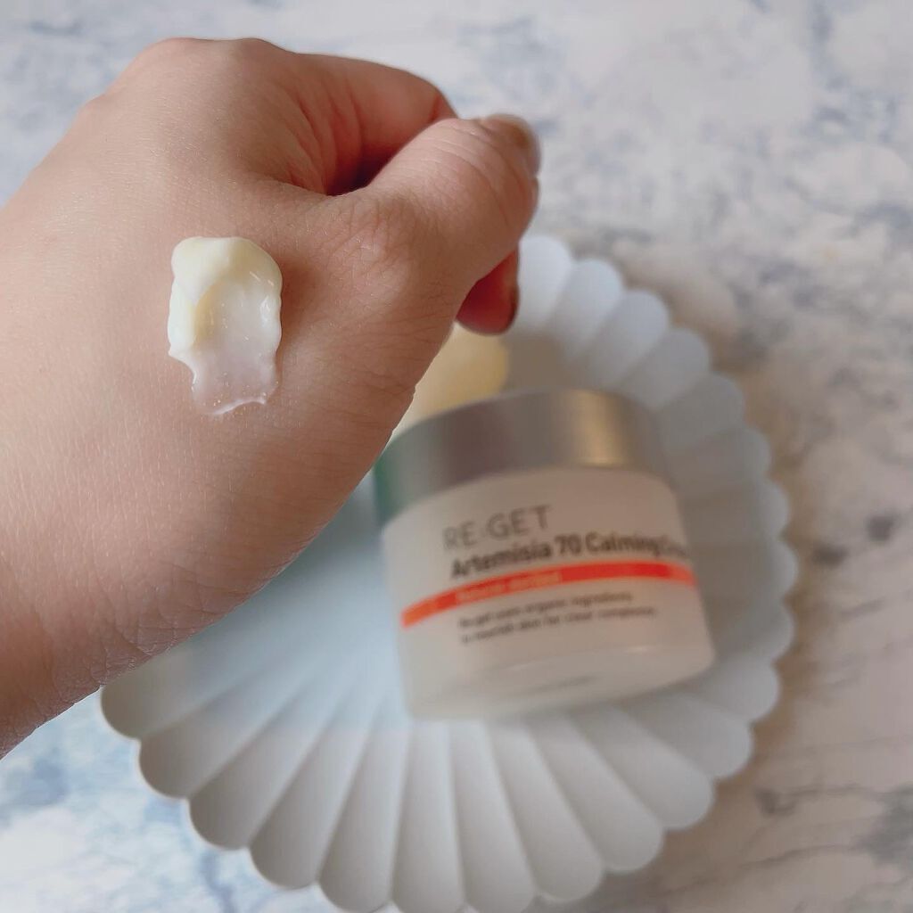 カワラヨモギ70カーミングクリーム/RE:GET/フェイスクリームを使ったクチコミ(4枚目)