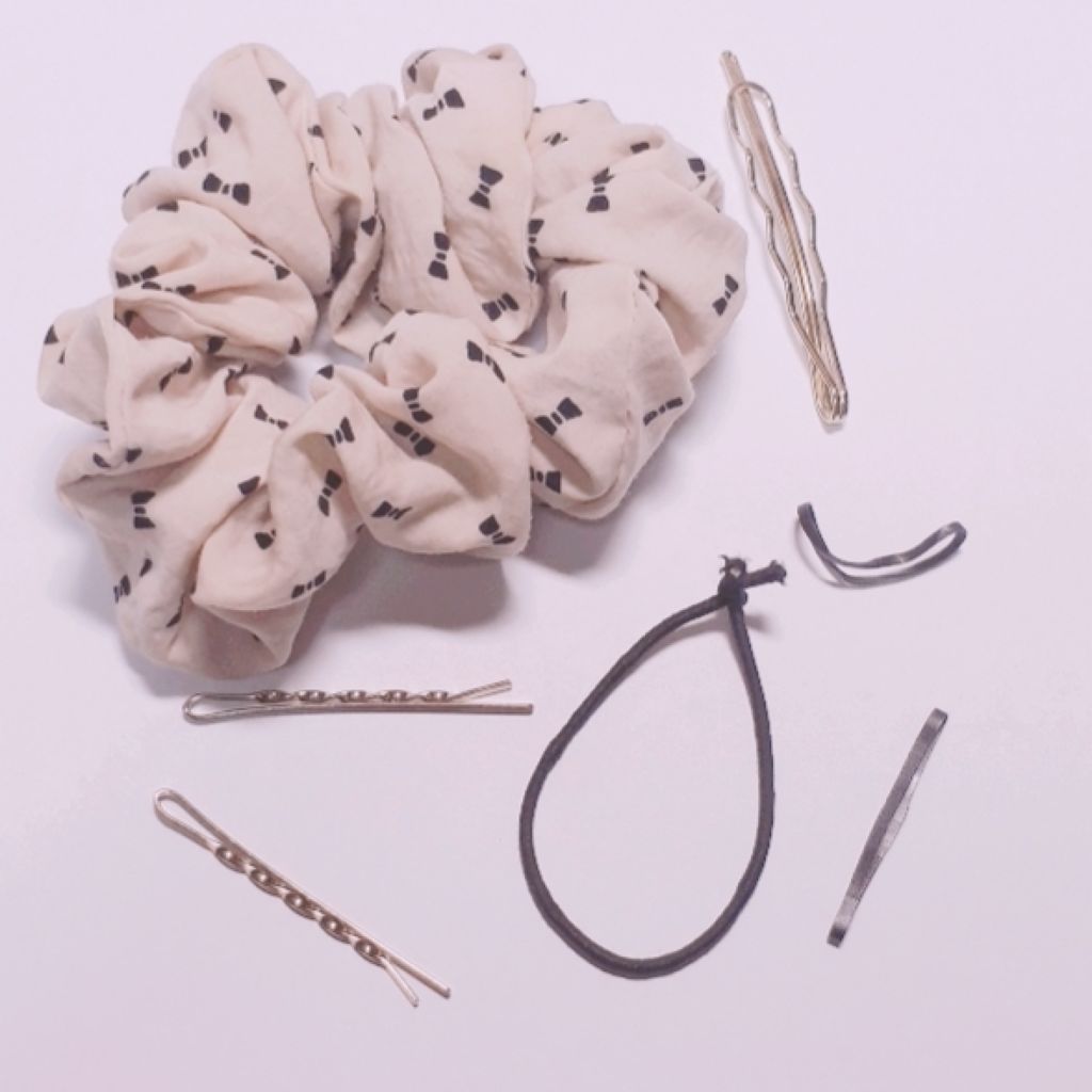 からまないゴム S ブラック/DAISO/ヘアアクセサリーを使ったクチコミ（2枚目）