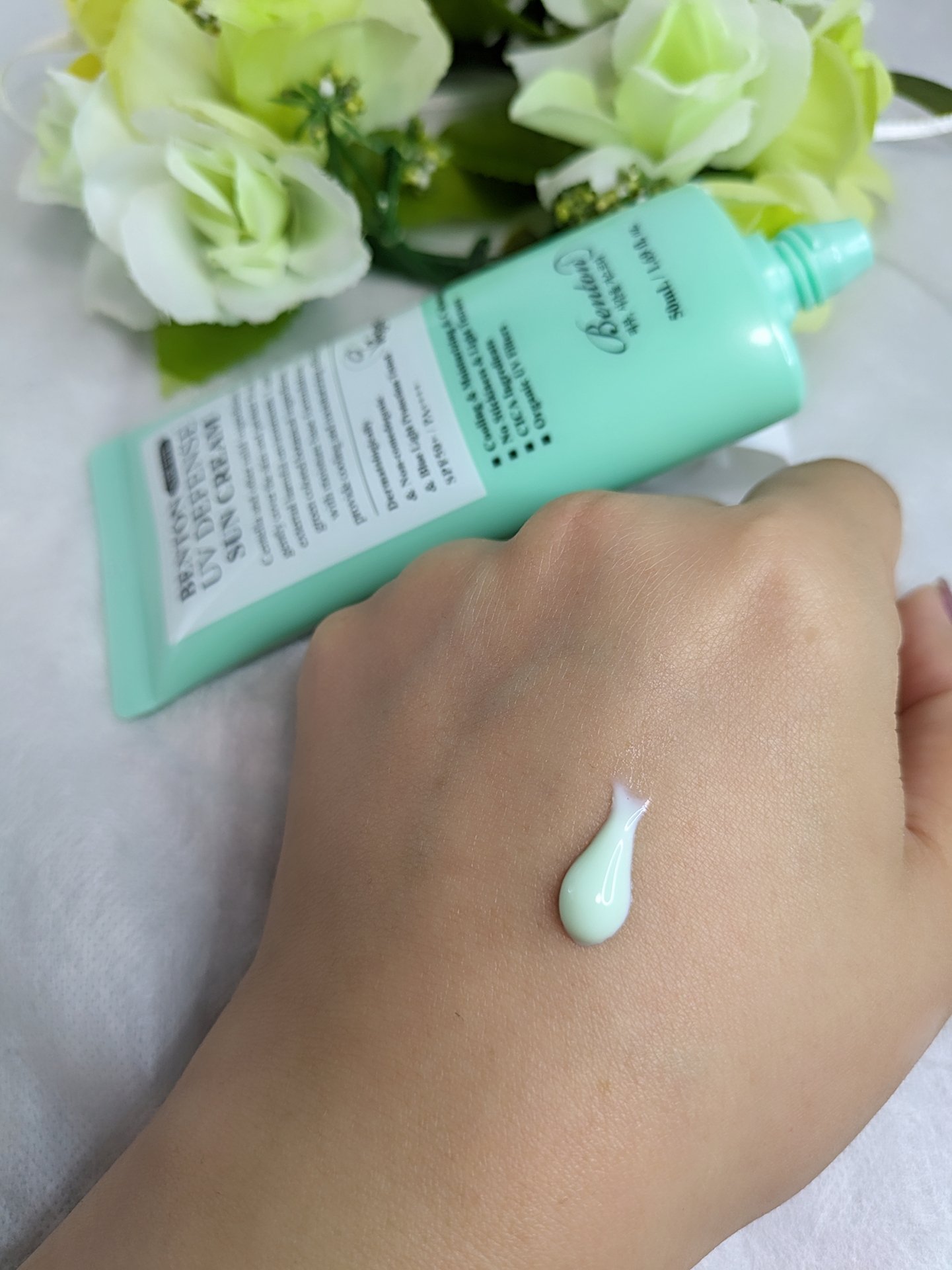 エアーフィットUVディフェンスサンクリーム/BENTON/日焼け止めクリームを使ったクチコミ（2枚目）