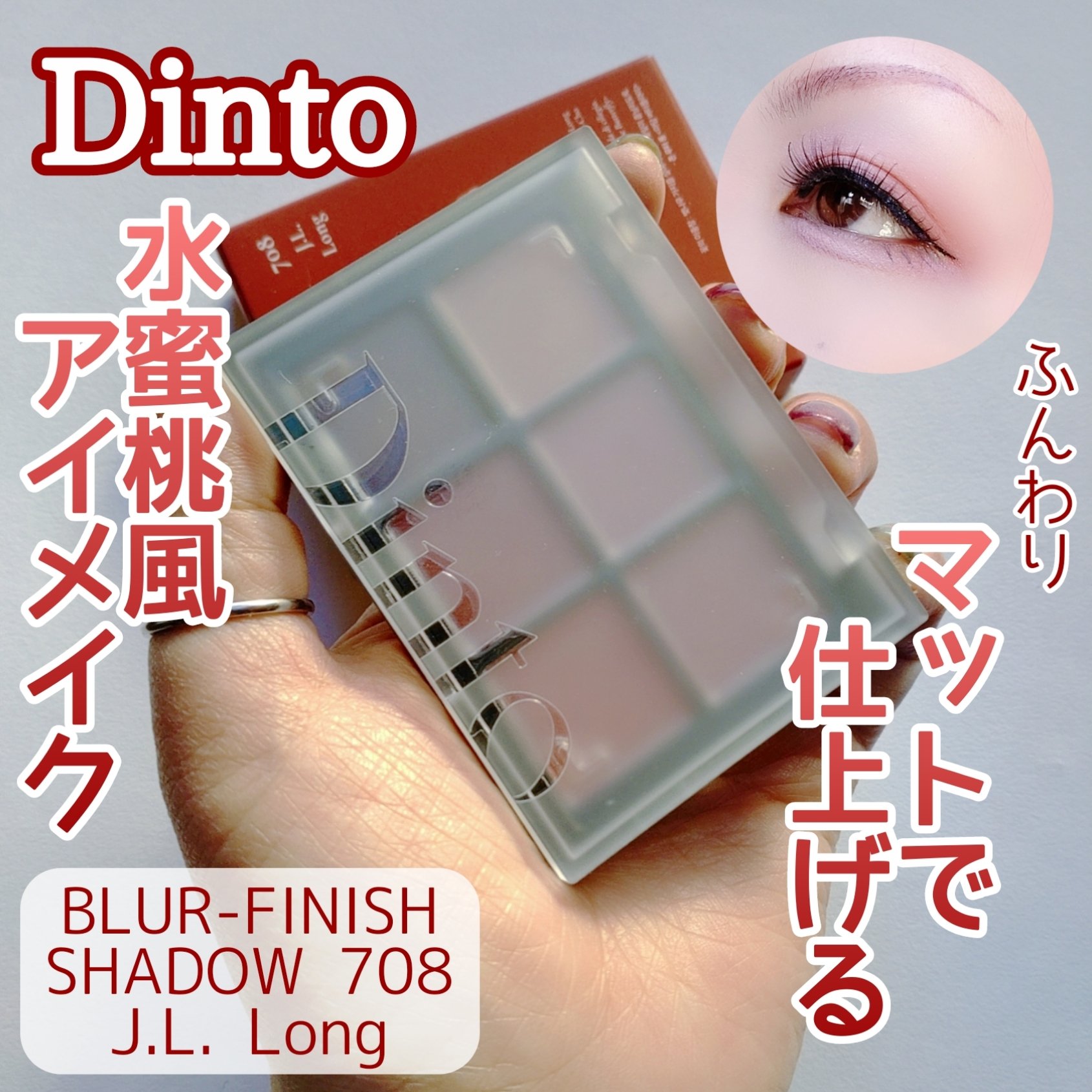 ブラーフィニシュシャドウパレット/Dinto/アイシャドウパレットを使ったクチコミ（1枚目）