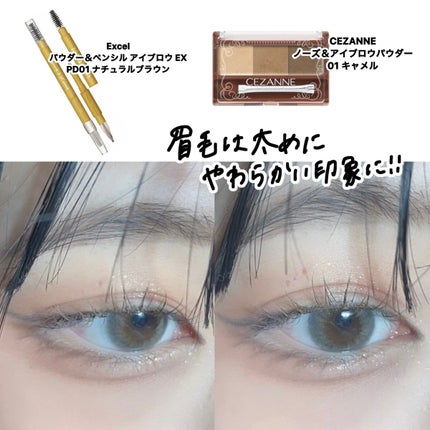 パウダー&ペンシル アイブロウEX/excel/アイブロウペンシルを使ったクチコミ(5枚目)