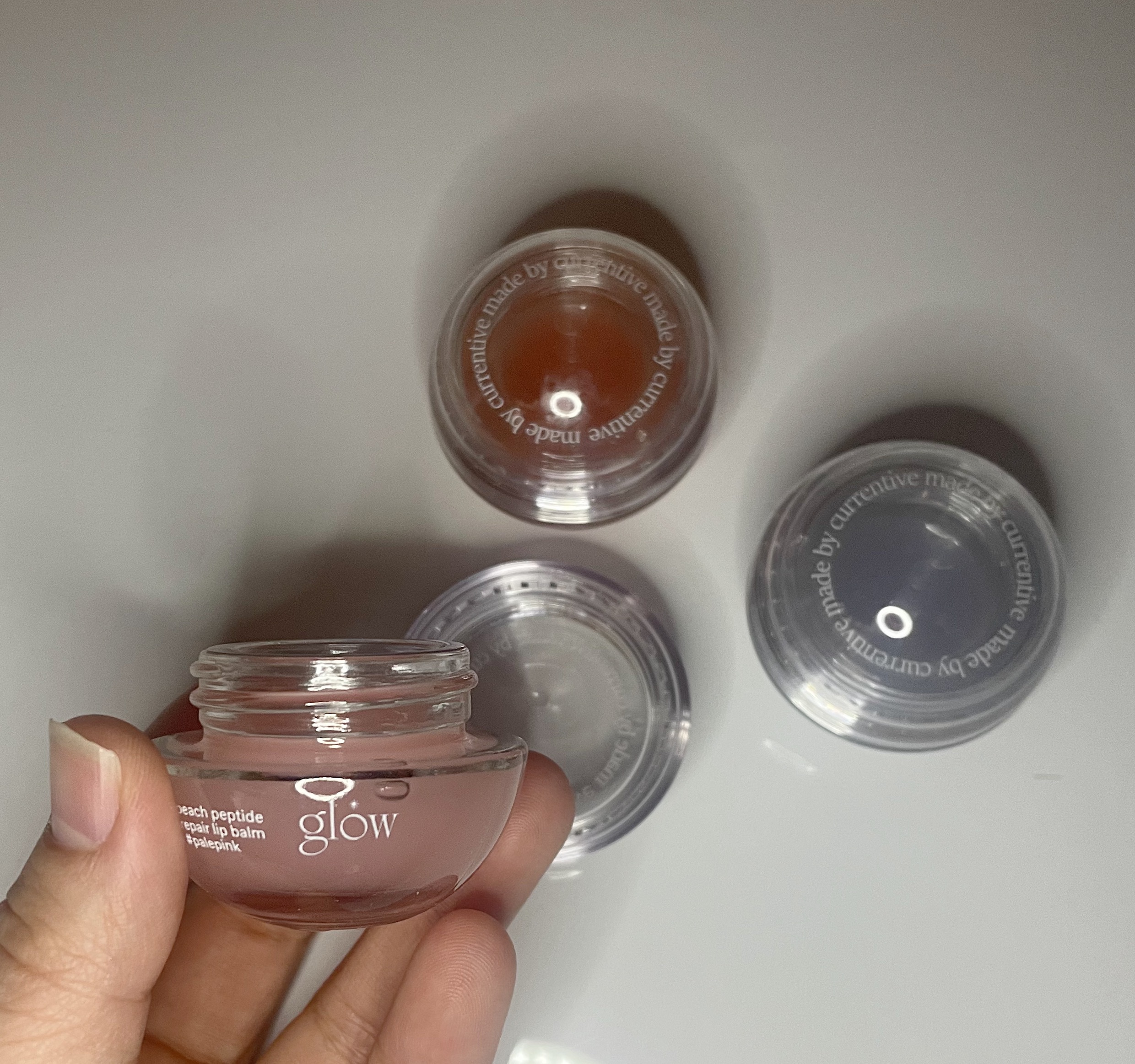 ピーチペプチドリップバーム/glow/リップバームを使ったクチコミ（2枚目）