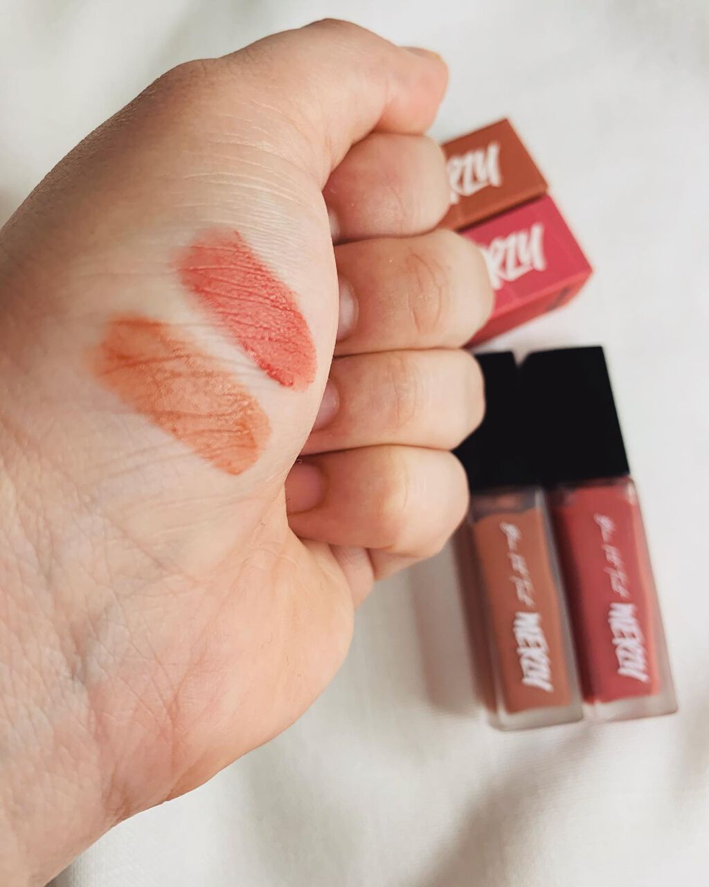 ブラー フィット ティント/MERZY/リップティントを使ったクチコミ(2枚目)