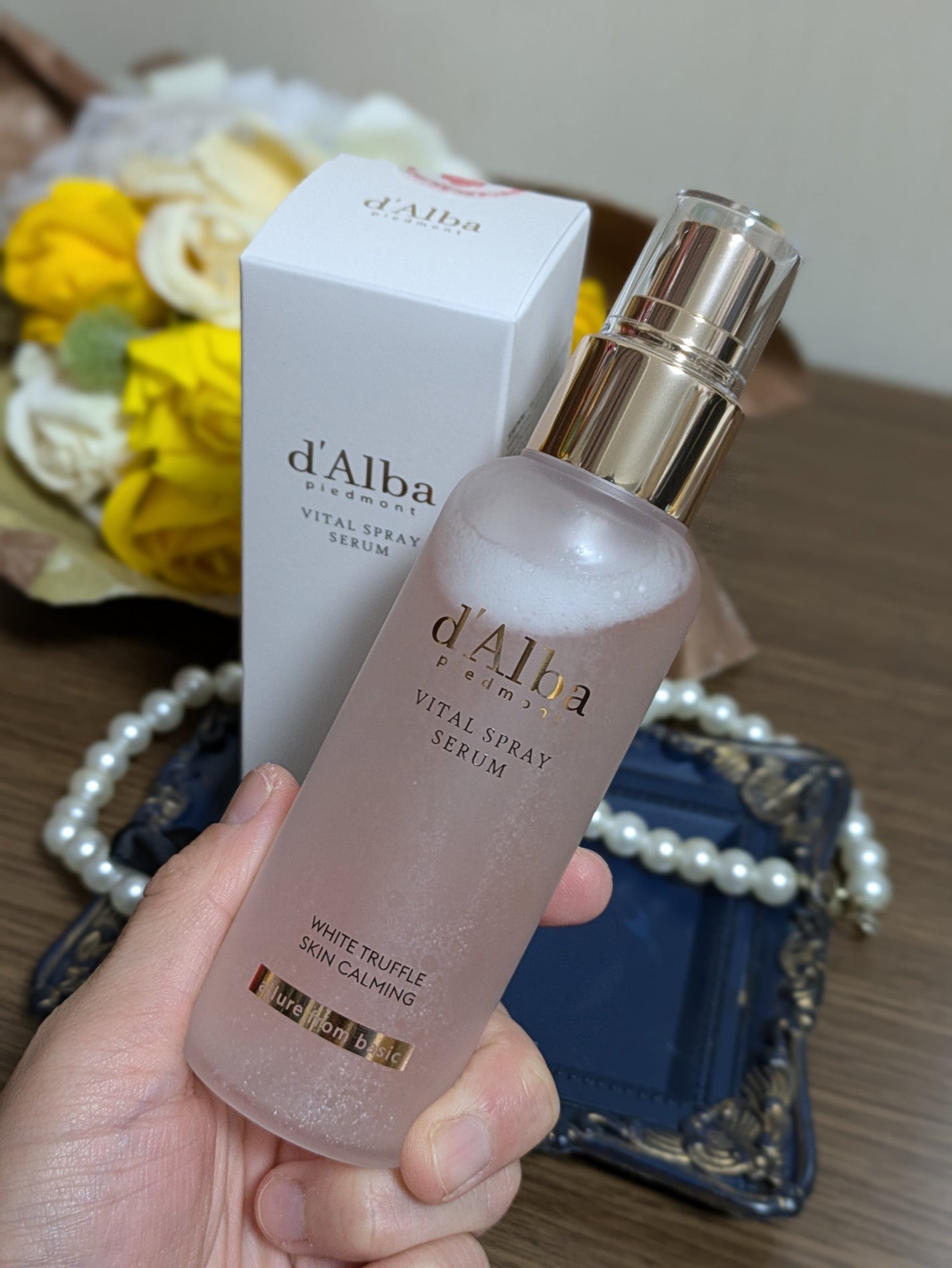 ダルバ ホワイトトリュフファーストスプレーセラム/ダルバ/ミスト状化粧水を使ったクチコミ(6枚目)