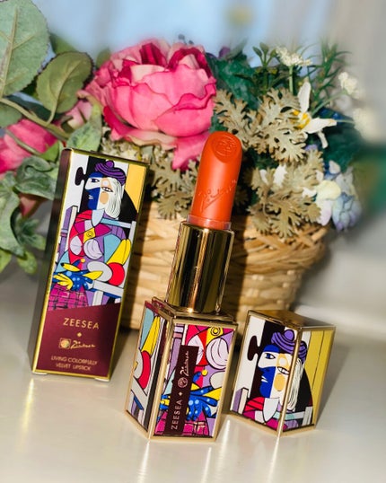 ピカソベルベットマットリップスティック/ZEESEA/口紅を使ったクチコミ(1枚目)