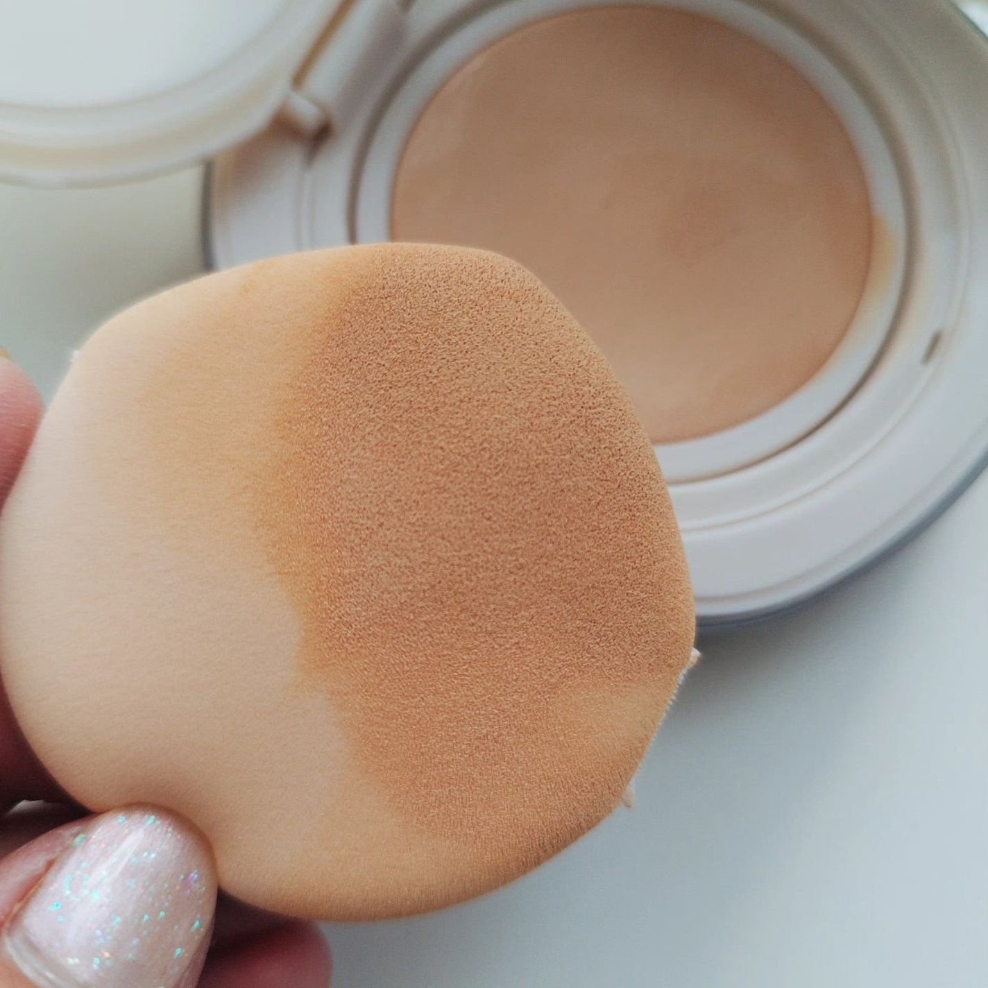 ブリージンググロークッション/Healus/クッションファンデーションを使ったクチコミ(5枚目)