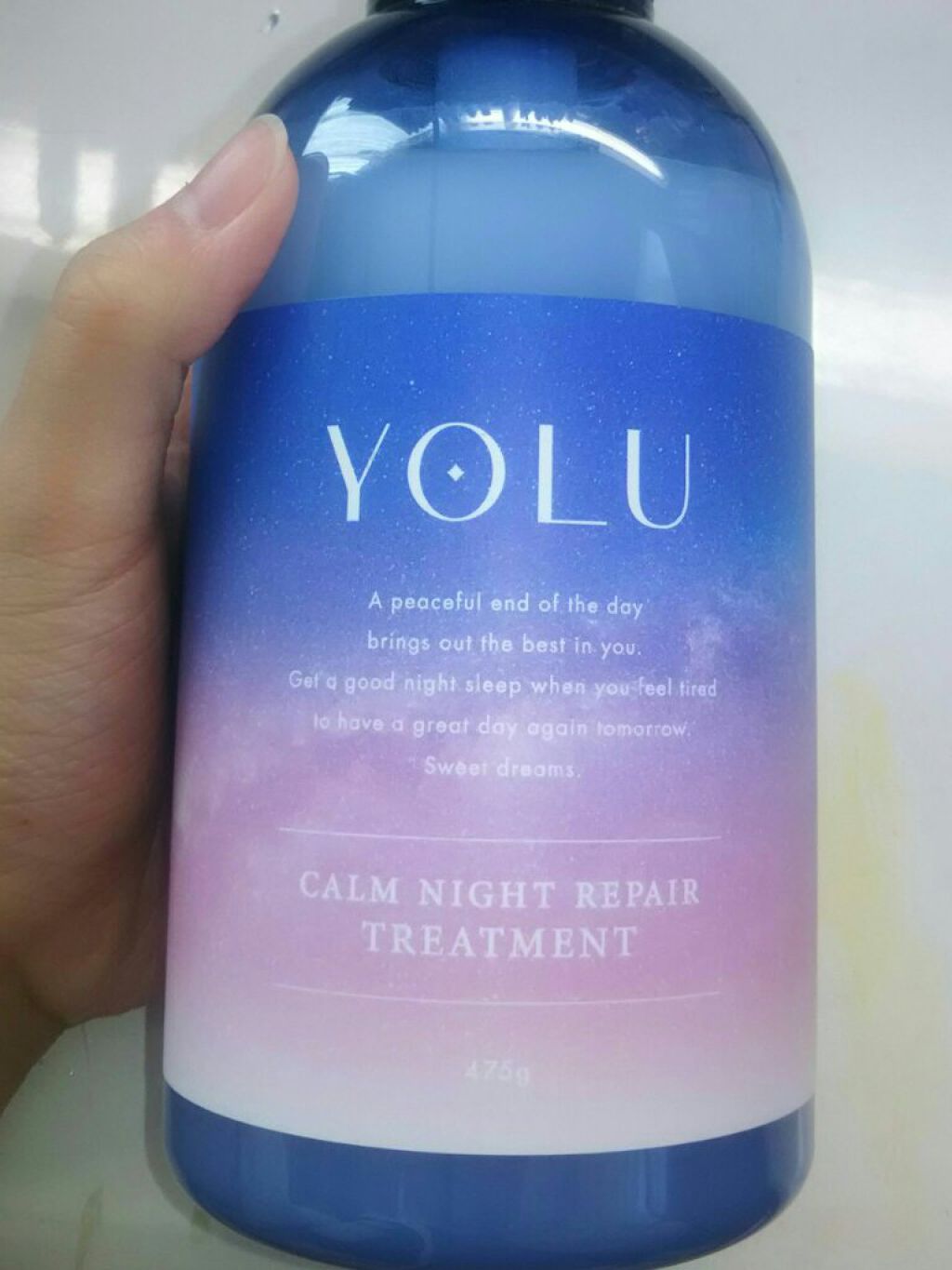 カームナイトリペアシャンプー／トリートメント/YOLU/市販シャンプーを使ったクチコミ（3枚目）